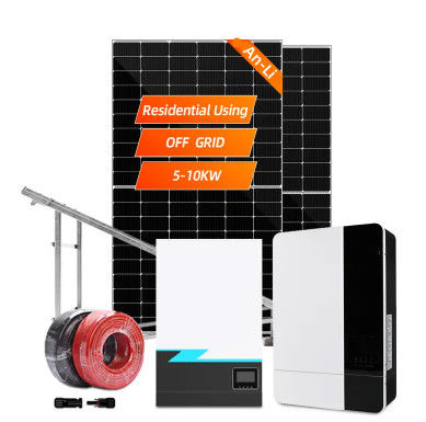 সৌর শক্তি সিস্টেম 3KW 5KW 10KW 20KW 30KW অন গ্রিড অফ গ্রিড হাইব্রিড সৌর প্যানেল সিস্টেম হোম জন্য
