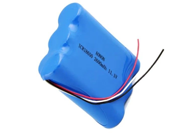 11.1V/12V 2600mAh 18650 লিথিয়াম ব্যাটারি প্যাক IEC62133 মেডিকেল সরঞ্জাম ভ্যাকুয়াম রোবট ব্যাটারি
