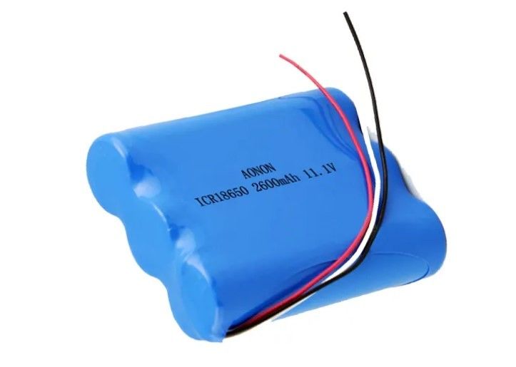 11.1V/12V 2600mAh 18650 লিথিয়াম ব্যাটারি প্যাক IEC62133 মেডিকেল সরঞ্জাম ভ্যাকুয়াম রোবট ব্যাটারি